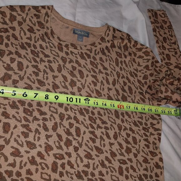 NWT Style & Co animal print lightweight Size L - Picture 4 of 5